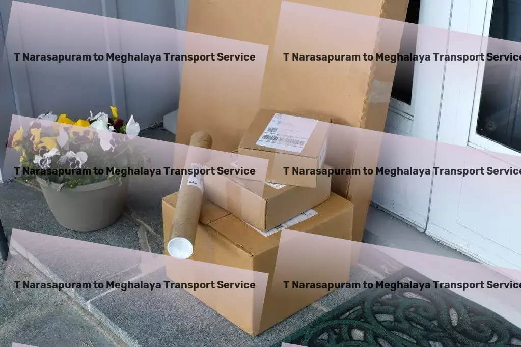 T Narasapuram to Meghalaya Transport Navigate cities with precision and ease! - Express package delivery