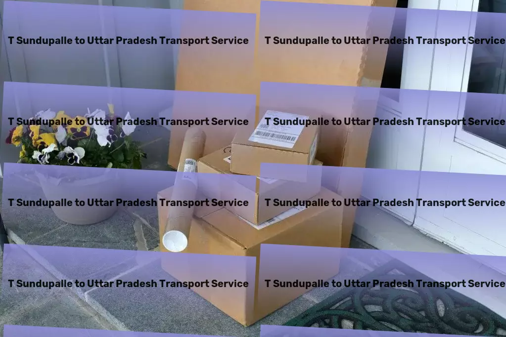 T Sundupalle to Uttar Pradesh Transport Heavy parcel delivery