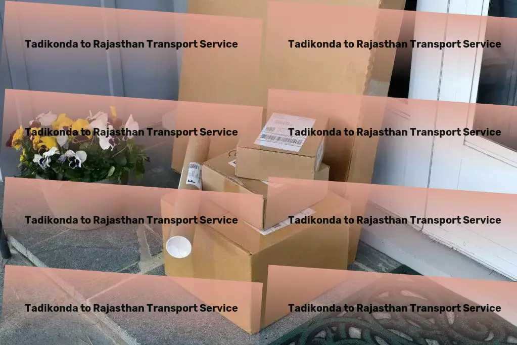 Tadikonda to Rajasthan Transport Multi-city goods logistics