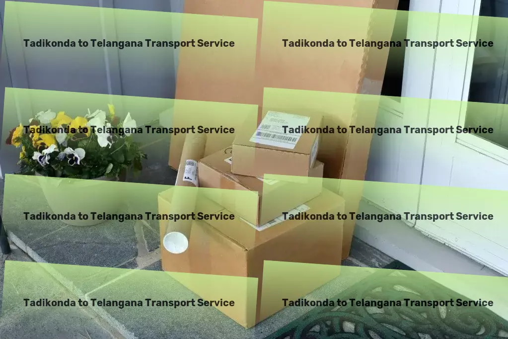 Tadikonda to Telangana Transport Express industrial shipping