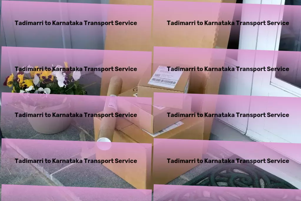 Tadimarri to Karnataka Transport A new dimension of logistic precision awaits you in India. - Large package delivery