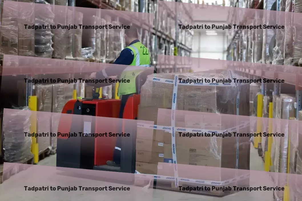 Tadpatri to Punjab Transport The smart choice for logistics and transport services in India. - Local freight logistics services